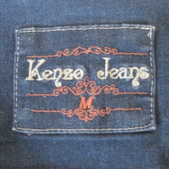 Kenzo Jeans Distressed Trucker Jean Jacket W/Hood - Picture 6 of 8